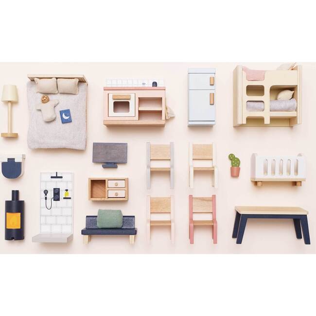 Complete Dolls House Furniture Set - Dollhouses - 2