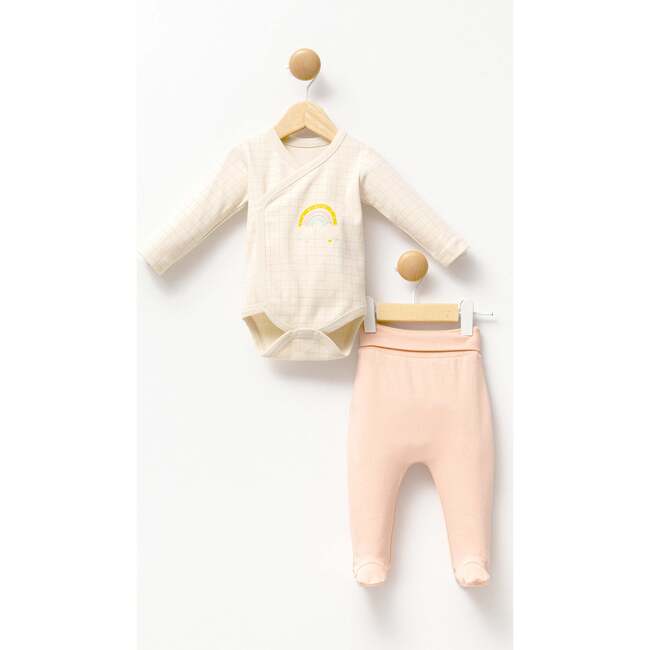 Rainbow Bodysuit Outfit, Peach - Mixed Apparel Set - 4