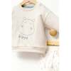 Hippo Graphic Outfit, Cream - Mixed Apparel Set - 2