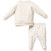 Hippo Graphic Outfit, Cream - Mixed Apparel Set - 3