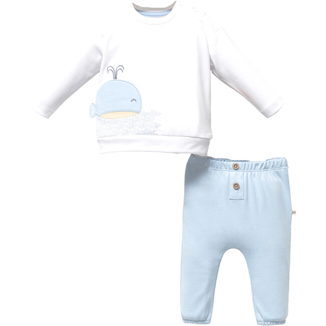 Whale Graphic Outfit, White