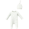 Forest Print Babygrow & Hat, Mint - Footie Pajamas - 1 - thumbnail