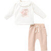 Fox Graphic Outfit, White - Mixed Apparel Set - 1 - thumbnail