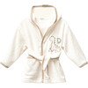 Dino Graphic Bathrobe, Ivory - Bathrobes - 1 - thumbnail