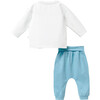 Croc Graphic Outfit, White - Mixed Apparel Set - 2