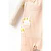 Giraffe Overalls Outfit, Peach - Mixed Apparel Set - 3