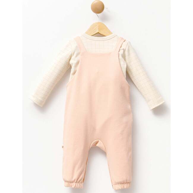 Giraffe Overalls Outfit, Peach - Mixed Apparel Set - 5