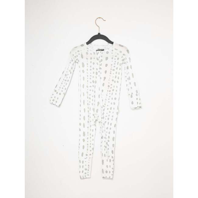 Dalmatian Dot Sleep Romper, Sage