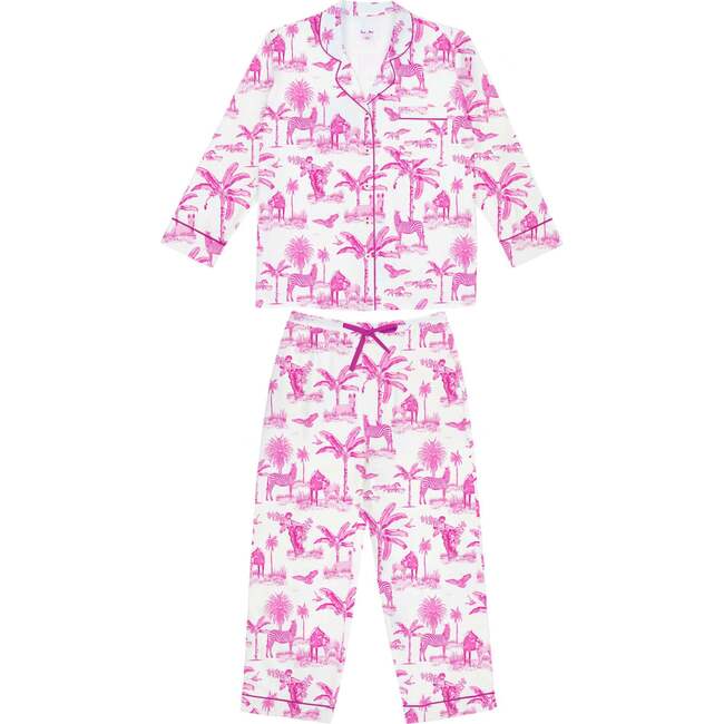 Women's Skydog Pink Long PJ Set