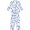 Women's Skydog Blue Long PJ Set - Pajamas - 1 - thumbnail