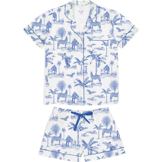 Women's Skydog Blue Short PJ Set