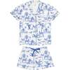 Women's Skydog Blue Short PJ Set - Pajamas - 1 - thumbnail