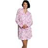 Women's Skydog Pink Night Shirt - Pajamas - 2