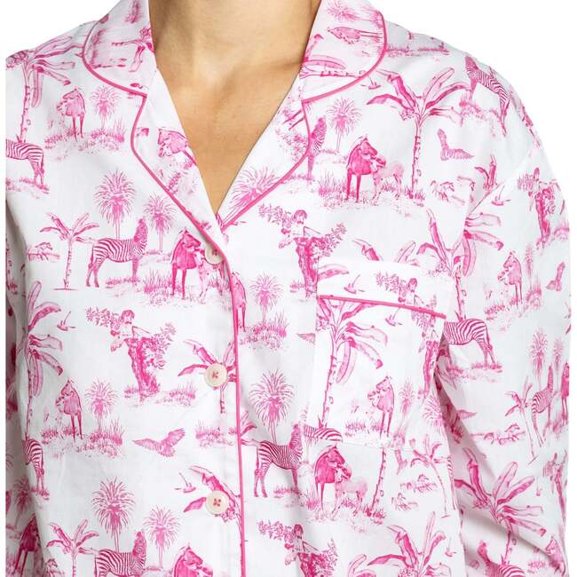 Women's Skydog Pink Long PJ Set - Pajamas - 3