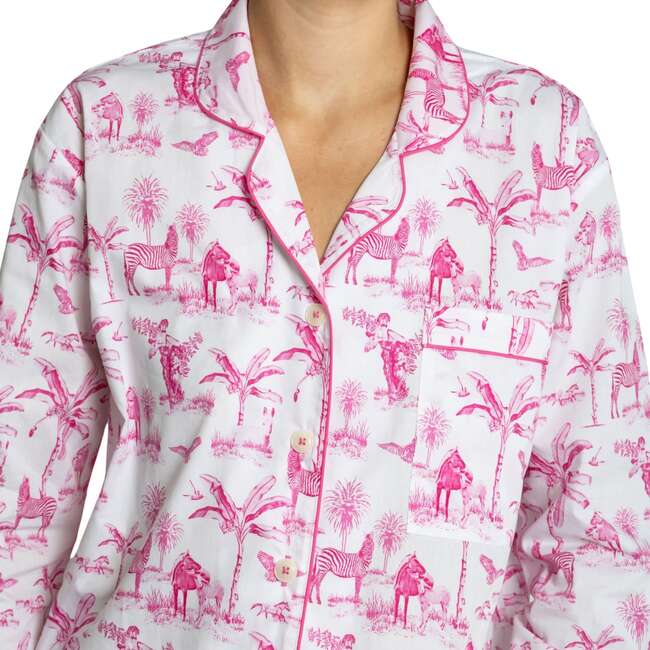 Women's Skydog Pink Night Shirt - Pajamas - 3