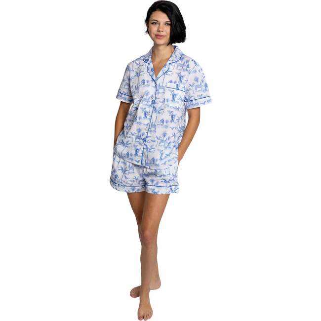 Women's Skydog Blue Short PJ Set - Pajamas - 2