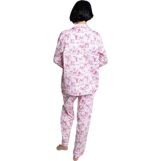 Women's Skydog Pink Long PJ Set - Pajamas - 7