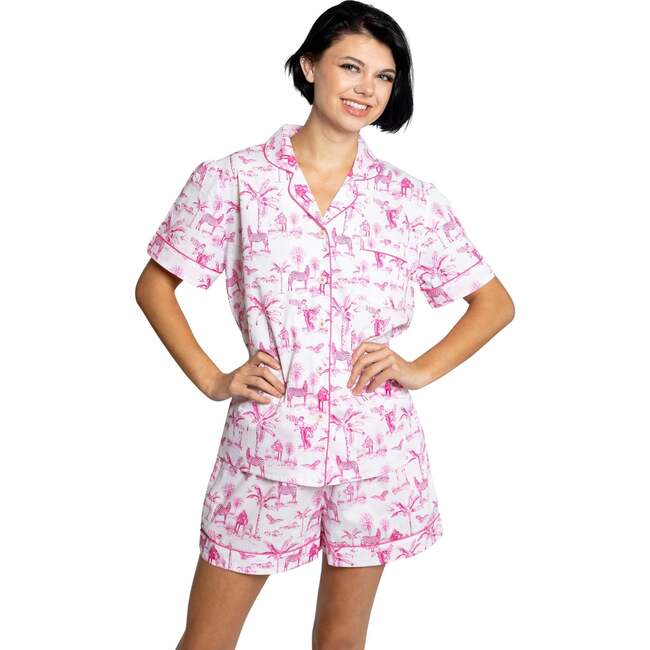 Women's Skydog Pink Short PJ Set - Pajamas - 5