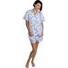 Women's Skydog Blue Short PJ Set - Pajamas - 5