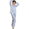 Women's Skydog Blue Long PJ Set - Pajamas - 6