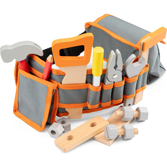 New Classic Toys Tool Belt, Orange - Woodens - 2