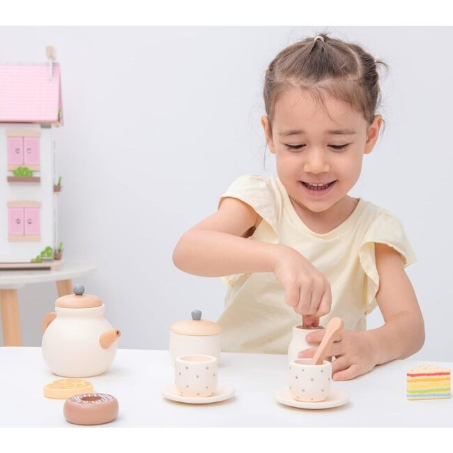 New Classic Toys Tea Set - Woodens - 6