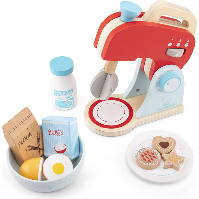 New Classic Toys Mixer Set Red - Woodens - 3