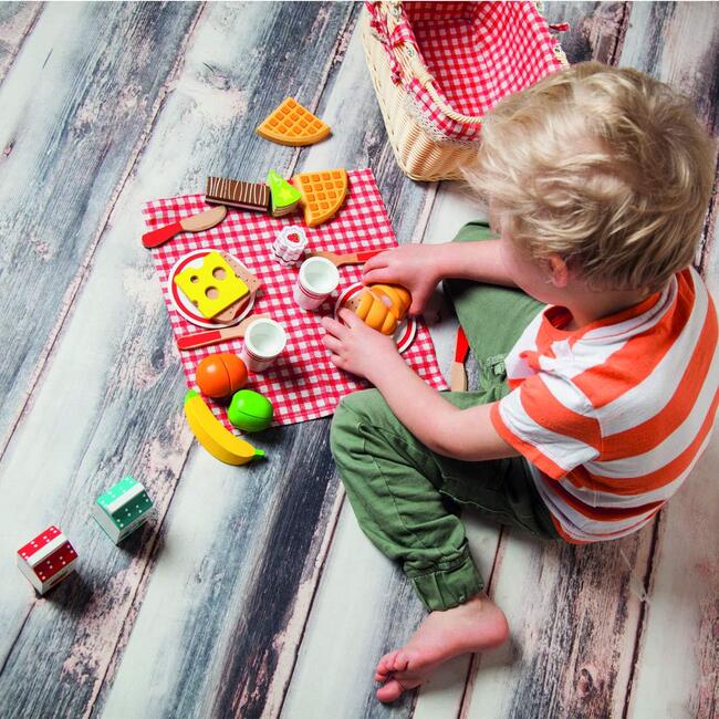 New Classic Toys Picnic Basket Set 27 pieces - Woodens - 3