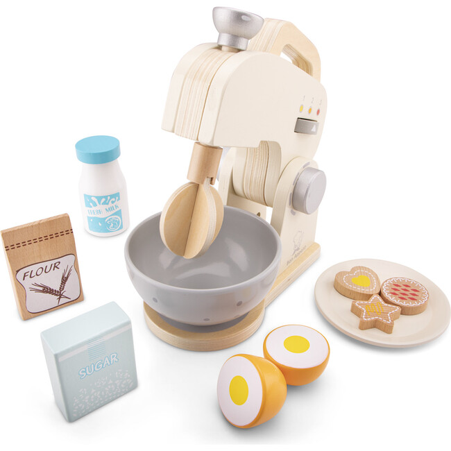 New Classic Toys Mixer Set Off-White - Woodens - 6