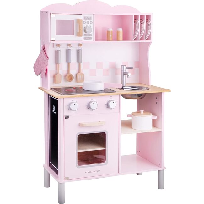 New Classic Toys Kitchenette Modern Electric Cooking, Pink