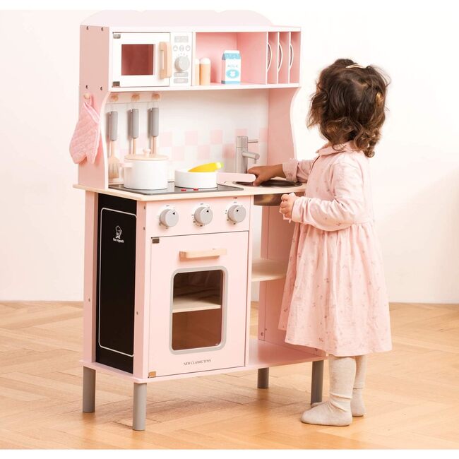 New Classic Toys Kitchenette Modern Electric Cooking, Pink - Woodens - 4