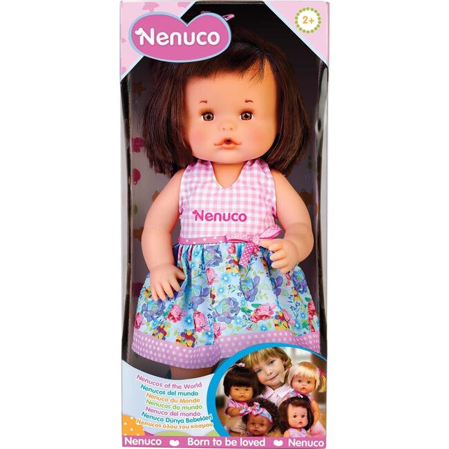 Nenucos of the World Asian Baby Doll with Dark Brown Hair and Brown Eyes