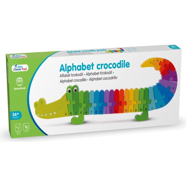 New Classic Toys Alphabet Puzzle Crocodile - Woodens - 2