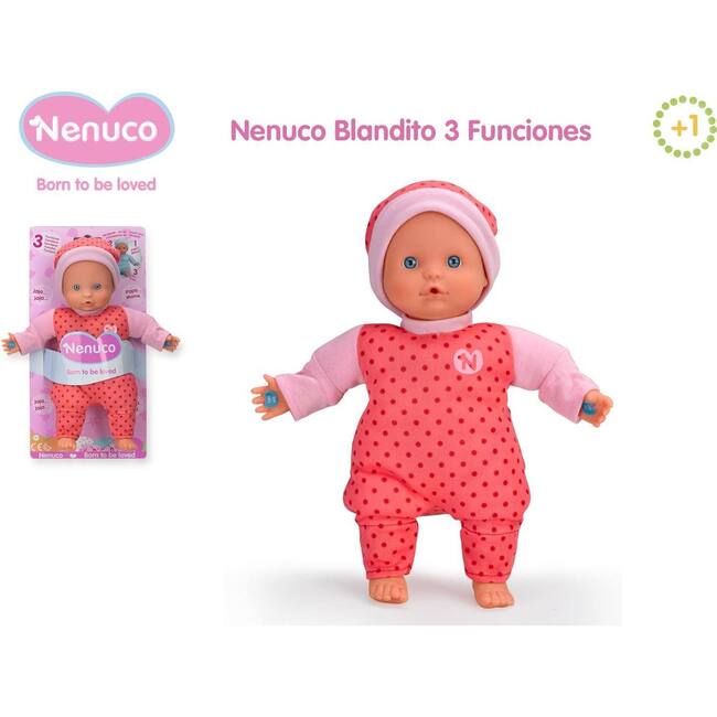 Nenuco Soft Baby 3 Functions - Pink - Dolls - 3