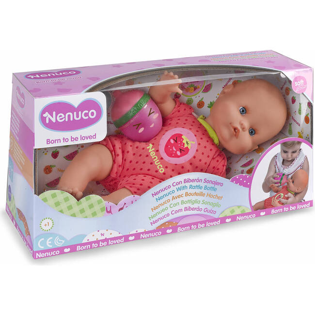 Nenuco with Rattle Bottle - Pink - Dolls - 2