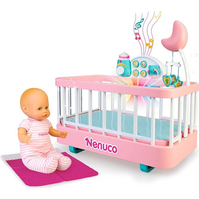 Nenuco Good Sleep Cradle with Baby Doll, Crib, and Accessories - Dolls - 3