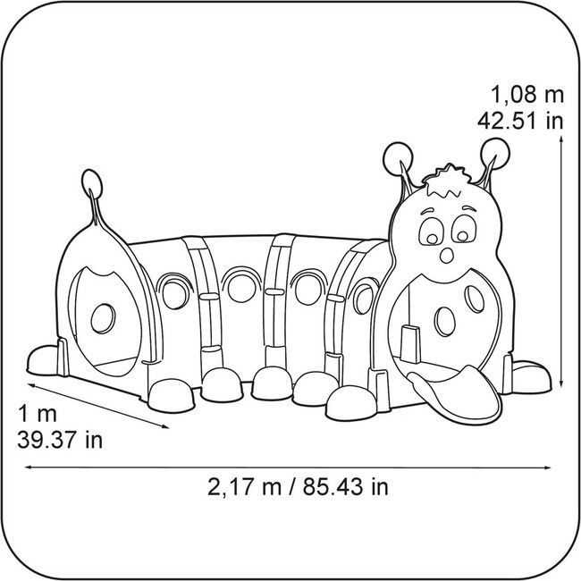 Feber Gus Outdoor Play Crawl Tunnel - Outdoor Games - 2