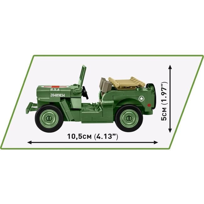 COBI Historical Collection WWII JEEP Willys MB Vehicle - Blocks - 3