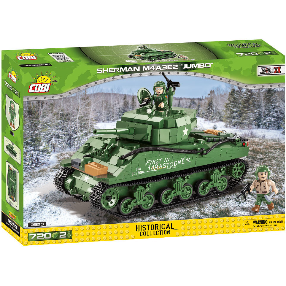 COBI Historical Collection Sherman M4A3E2 "Jumbo" Tank - Blocks - 1