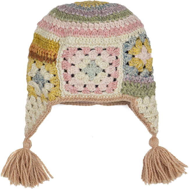 Crochet Patchwork Chullo, Multi