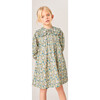 Valentina Liberty Oversized Collar Long Sleeve Dress, Blue - Dresses - 2