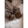 Babys Sheep Skin Lace-Up Footie, Cognac - Socks - 2