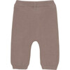 Babys Organic Cotton Knit Elastic Waist Pants, Fawn - Pants - 3