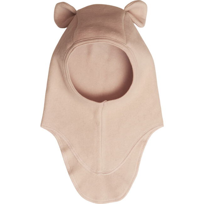 Cotton Fleece Small Ears Round Head Shape Balaclava, Dusty Rose