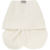 Babys Merino Wool Cashmere Knit Neck Warmer, Off White - Scarves - 2