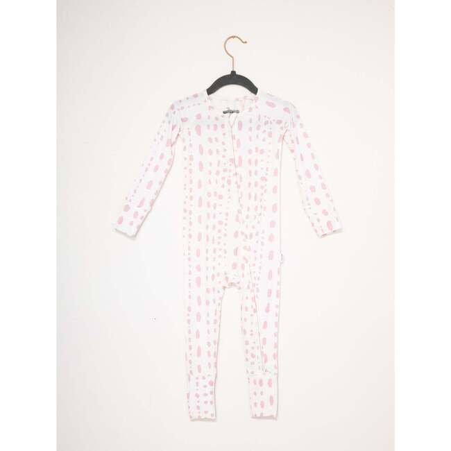 Dalmatian Dot Sleep Romper, Pink