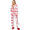 Women's Floral Long Sleeve Shirt Full Leg Pajama Set, Nutcracker Garden - Pajamas - 1 - thumbnail