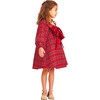 Blair Tartan Short Puff Sleeve Off-Shoulder Dress, Red - Dresses - 3