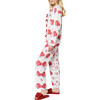 Floral Long Sleeve Shirt Full Leg Pajama Set, Nutcracker Garden - Pajamas - 2