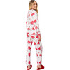 Women's Floral Long Sleeve Shirt Full Leg Pajama Set, Nutcracker Garden - Pajamas - 4